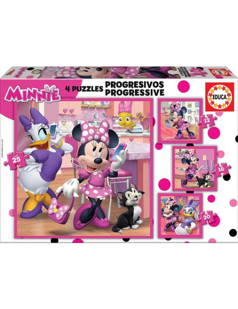 Educa - PROGRESSIVOS MINNIE HAPPY HELPER 12-16-20-25 17630