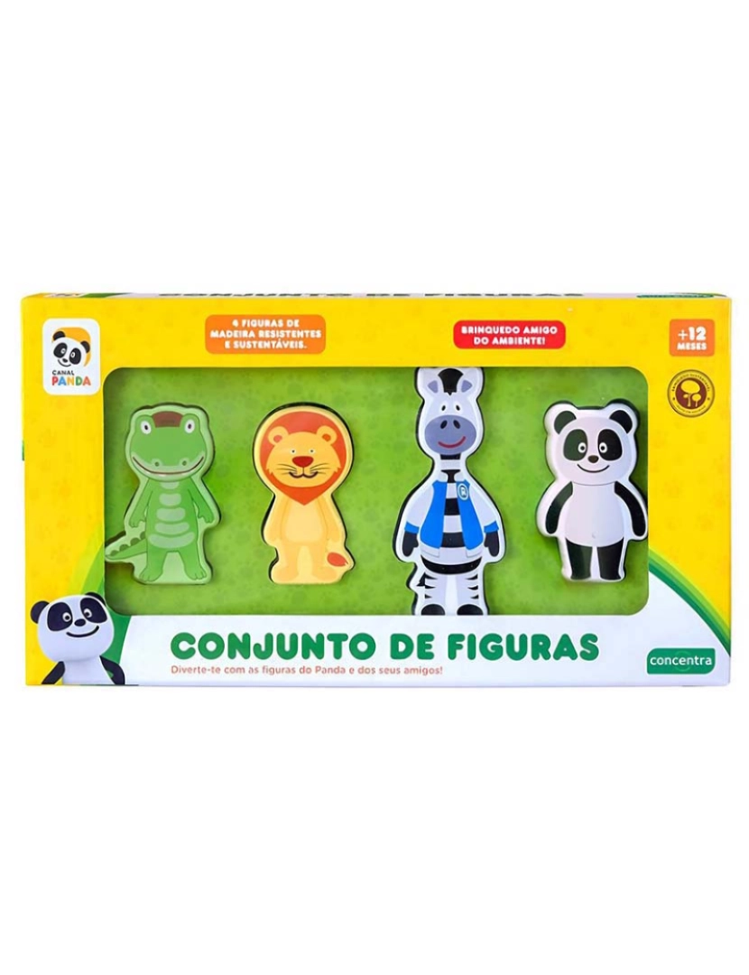 Panda - Panda Conjunto Figuras Madeira 127316