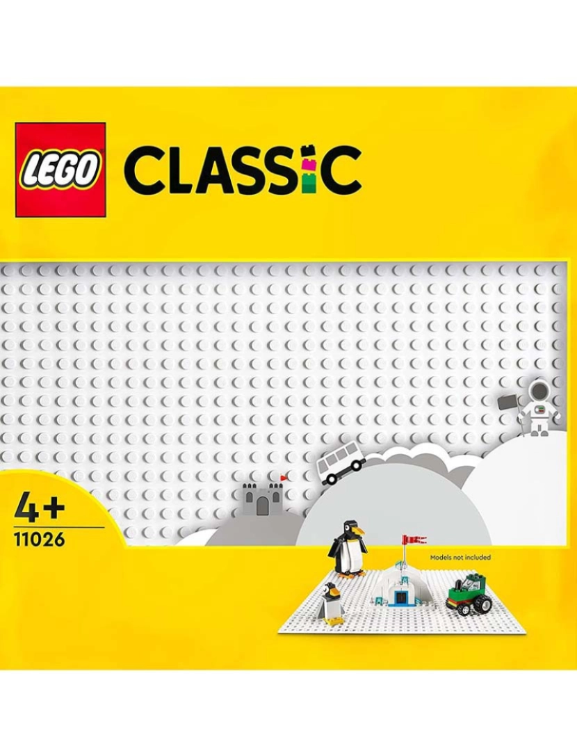 Lego - LEGO CLASSIC PLACA DE CONSTRUÇÃO BRANCA 11026