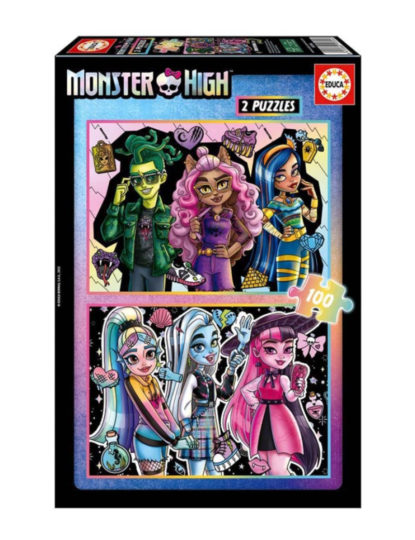 Educa - 2 X 100 MONSTER HIGH 19704