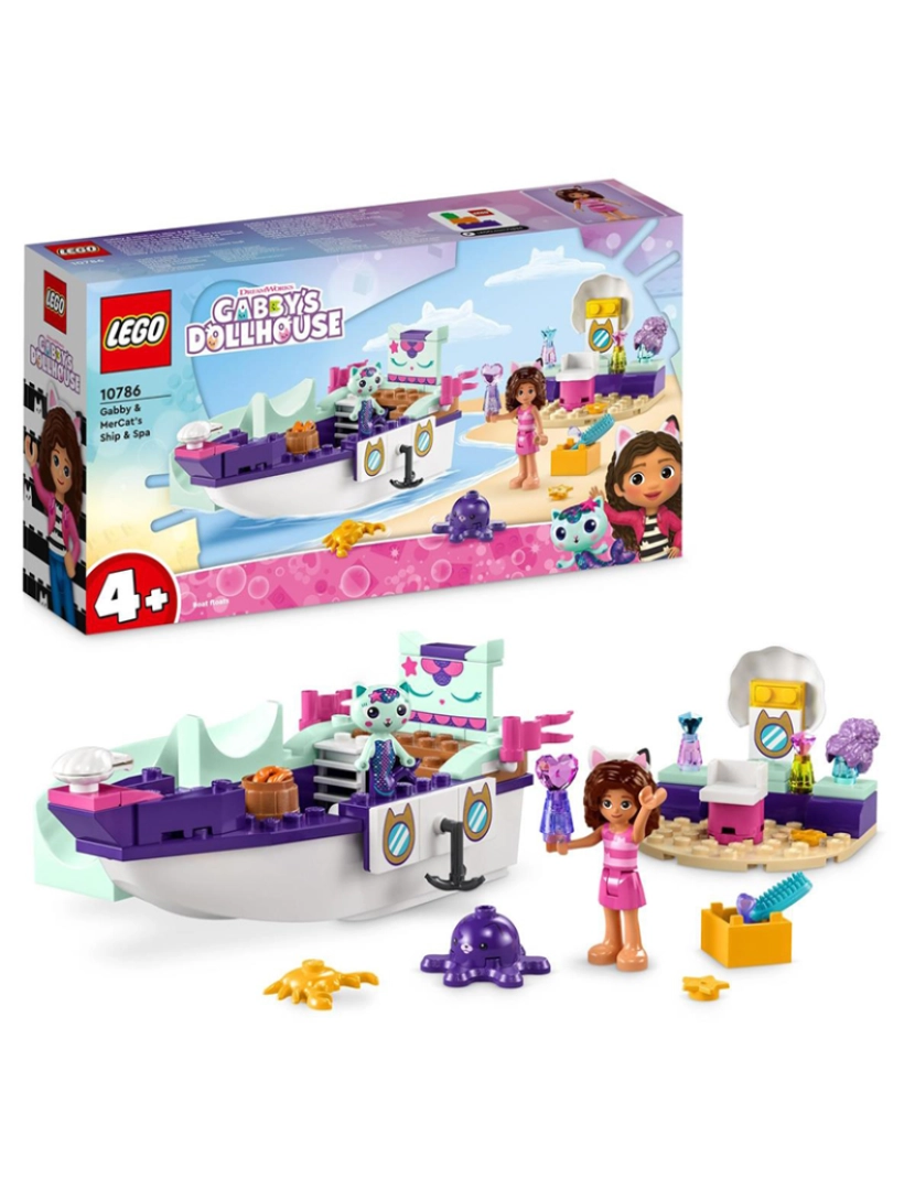 Lego - LEGO GABBY NAVIO E SPA COM GABBY E SEREIA 10786