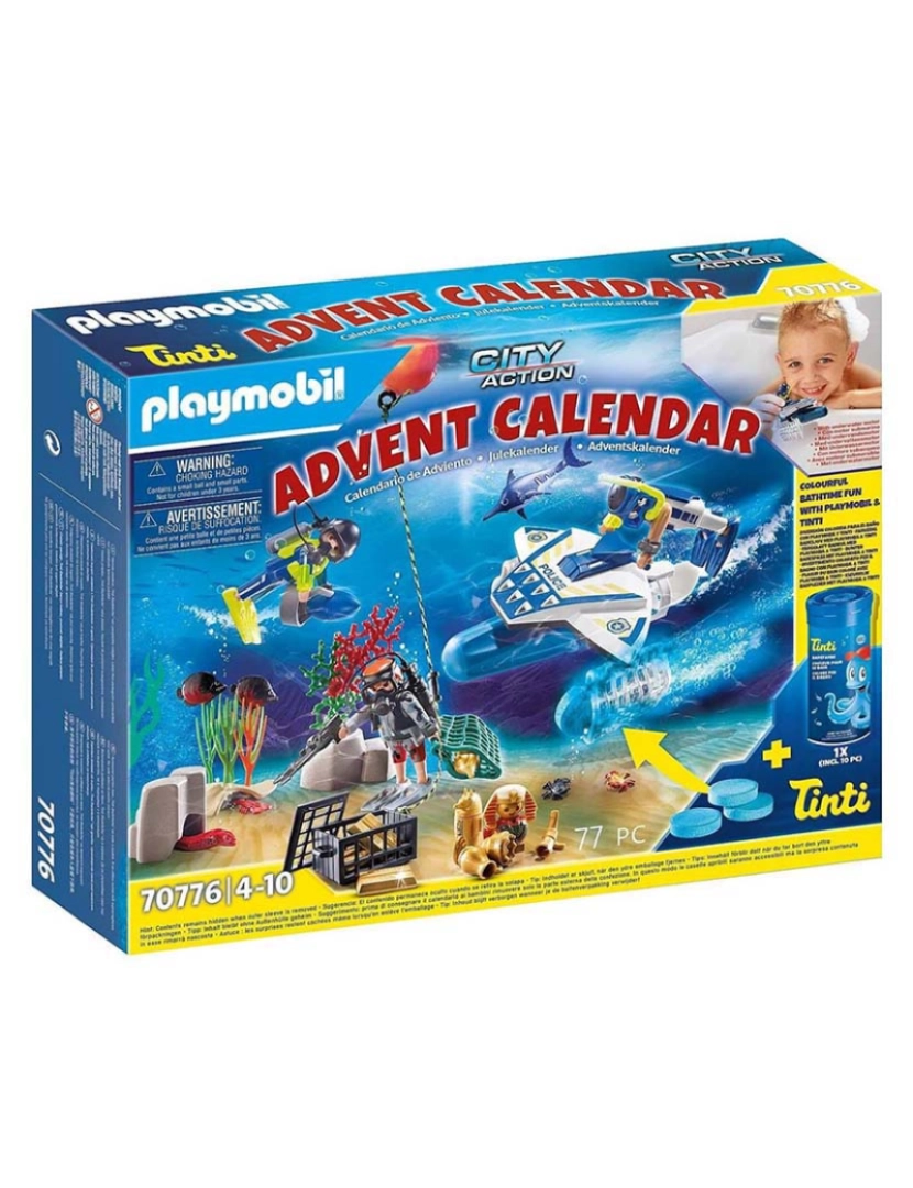 Playmobil - CALENDARIO DO ADVENTO MISSÃO POLICIAL 70776