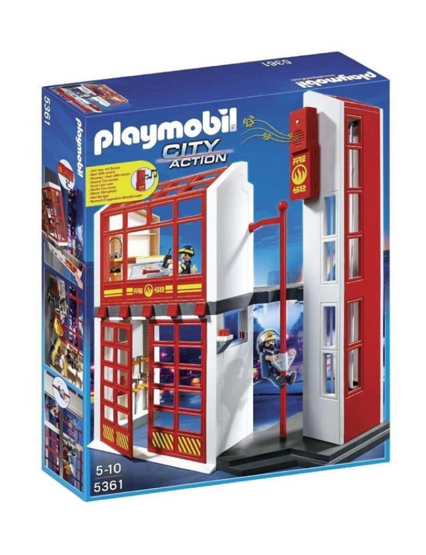 Playmobil - QUARTEL DE BOMBEIROS C/ ALARME 5361