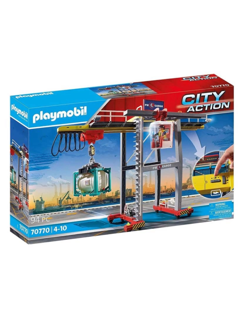 Playmobil - GRUA DE CONTENTORES 70770