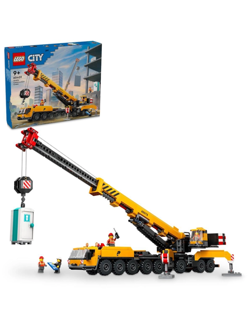 Lego - LEGO CITY GRUA DE CONSTRUÇÃO MÓVEL AMARELA 60409