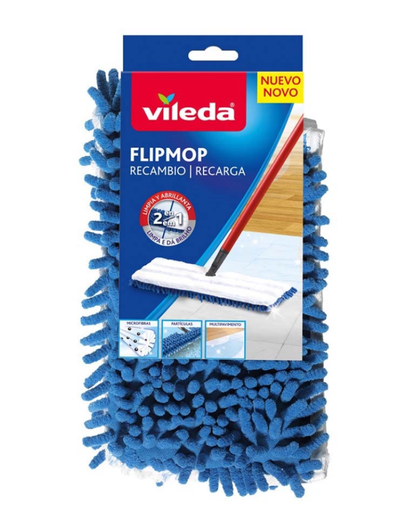 Vileda -  RECARGA MOPA FLIP MICROFIBRAS 1 UN