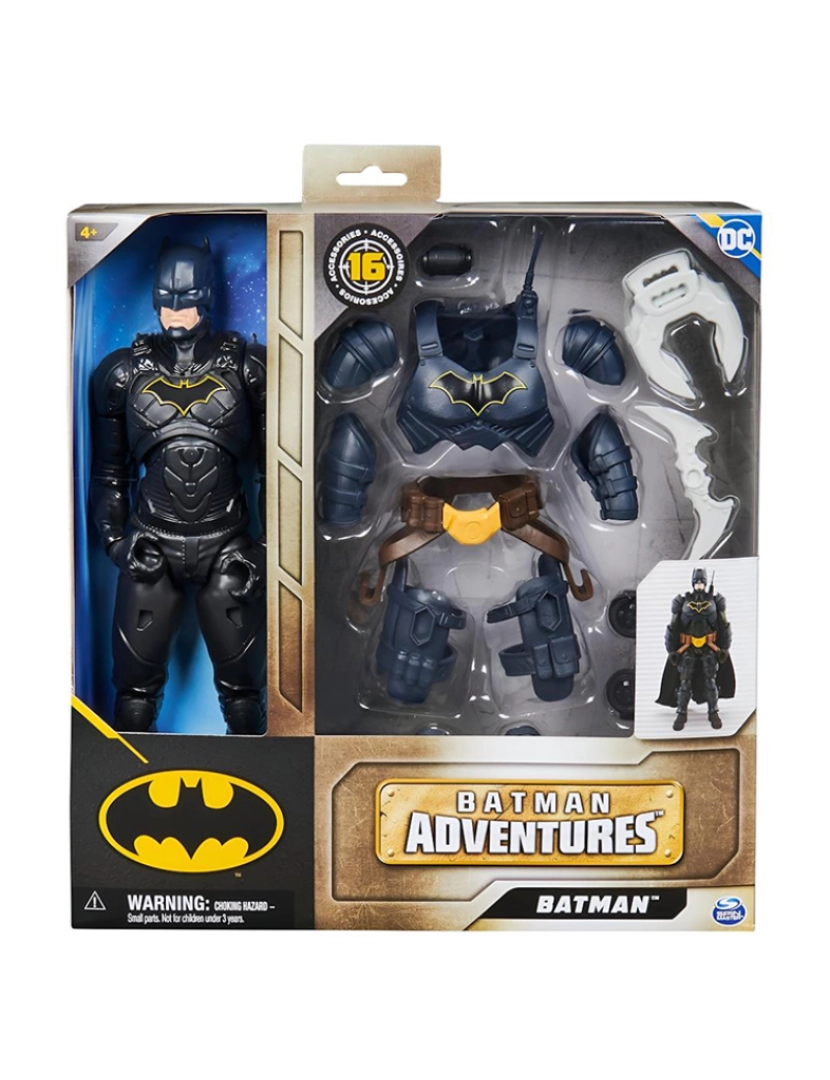 Spin Master - Batman Figura 30Cm C/16 Acess. De Armadura 6067399