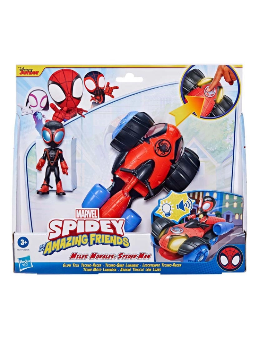 Hasbro - Spidey Veiculo Miles Morales Com Luzes F45315X0