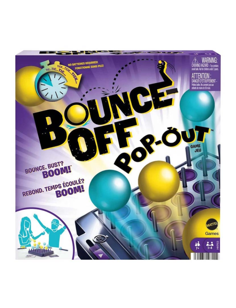 Mattel - JOGO BOUNCE OFF POP OUT HKR53