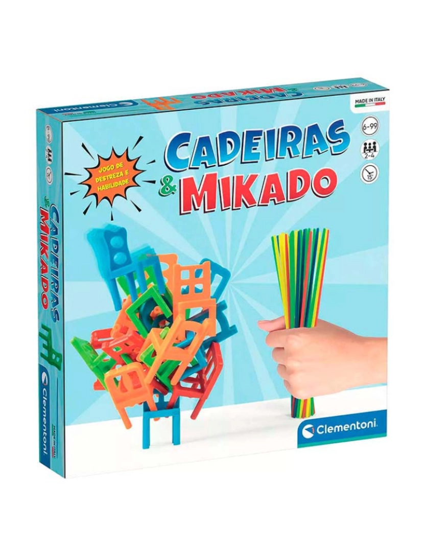 Clementoni - JOGO CADEIRAS + MIKADO 67778