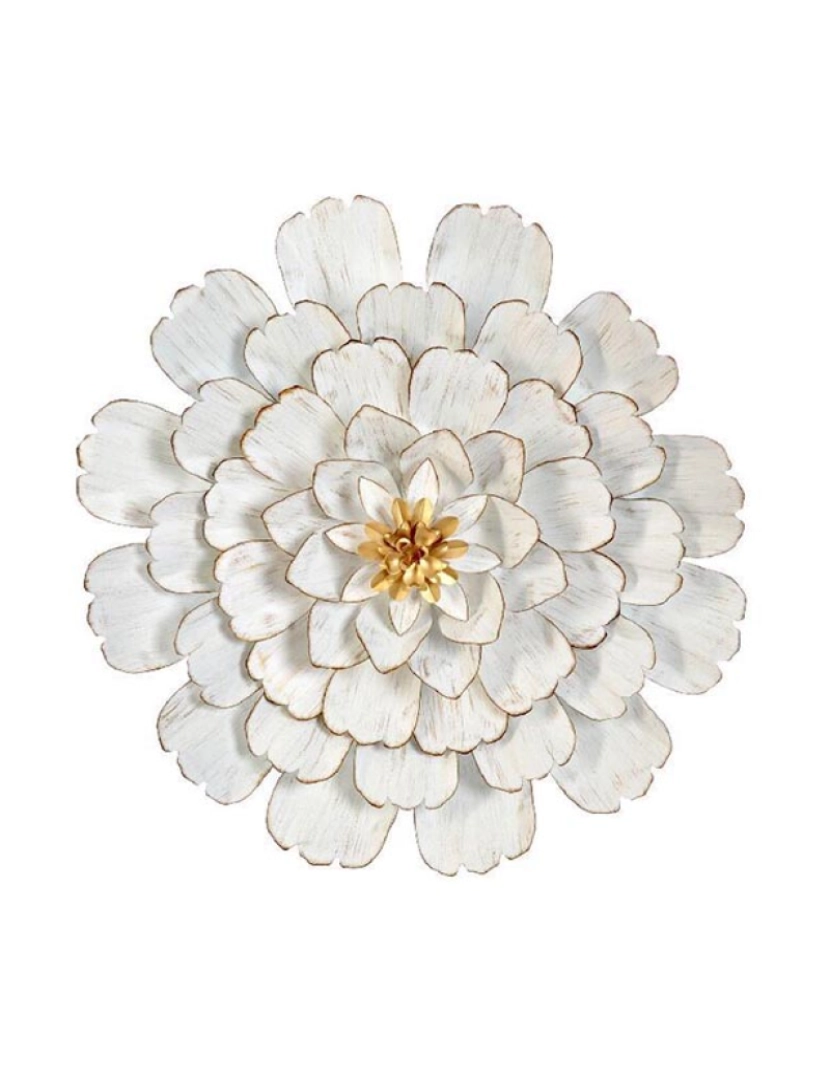 It - Decoração Parede Metal Flor Branco
