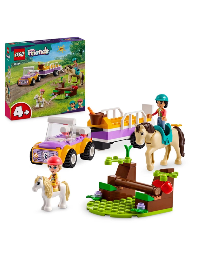 Lego - LEGO FRIENDS ATRELADO COM CAVALO E PÓNEI 42634