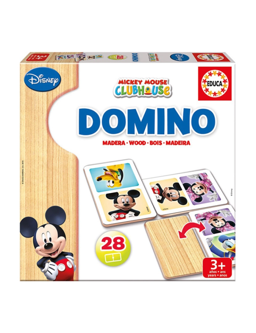 Educa - DOMINO MADEIRA MINNIE+ MICKEY 16037