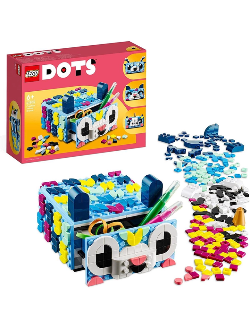 Lego - LEGO DOTS GAVETA ANIMAIS CRIATIVOS 41805