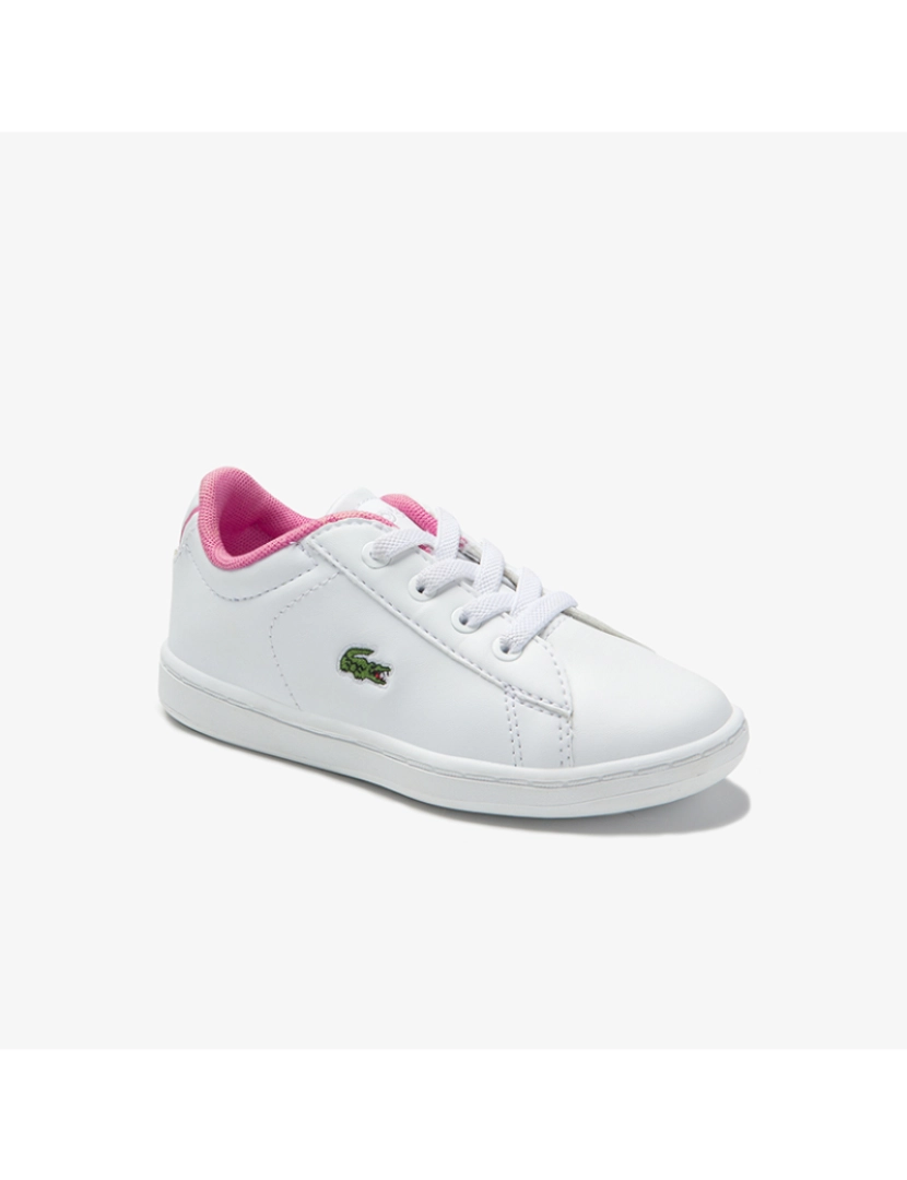 Lacoste - Ténis Kids Carnaby Evo 012 Branco e Rosa 