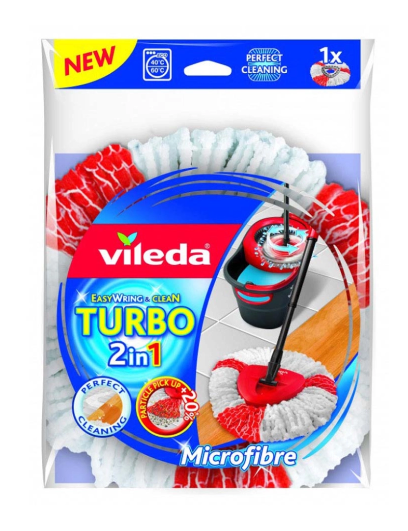 Vileda -  RECARGA MICROFIBRAS BALDE COM PEDAL 2 EM 1