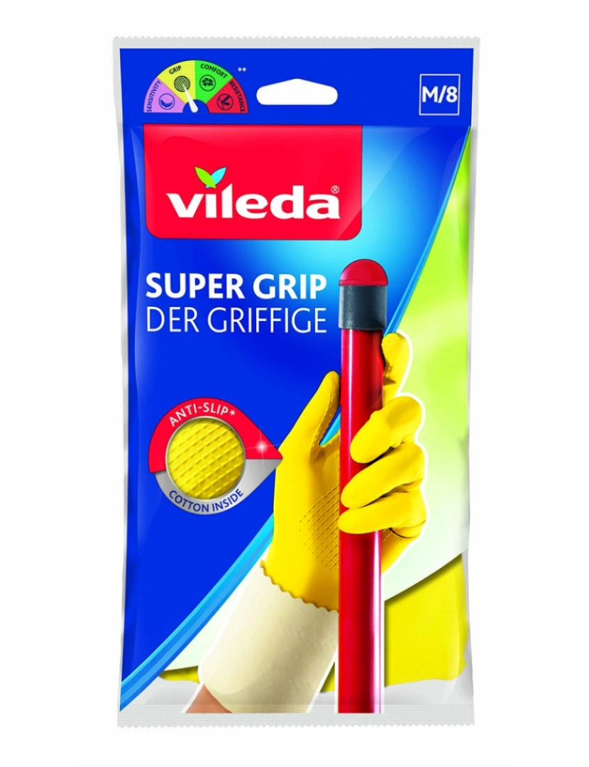 Vileda - Luvas Super Grip M/G TU