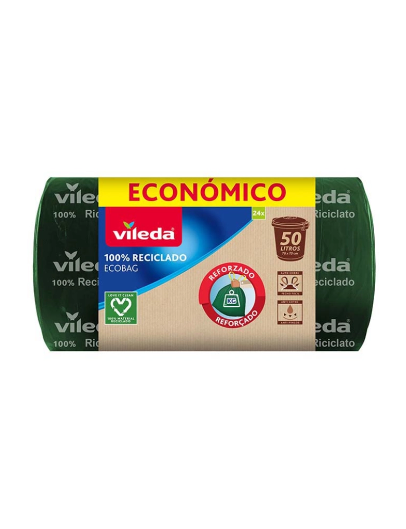 Vileda -  SACO LIXO ECO + 50L MAXI ROLO (24 UN)