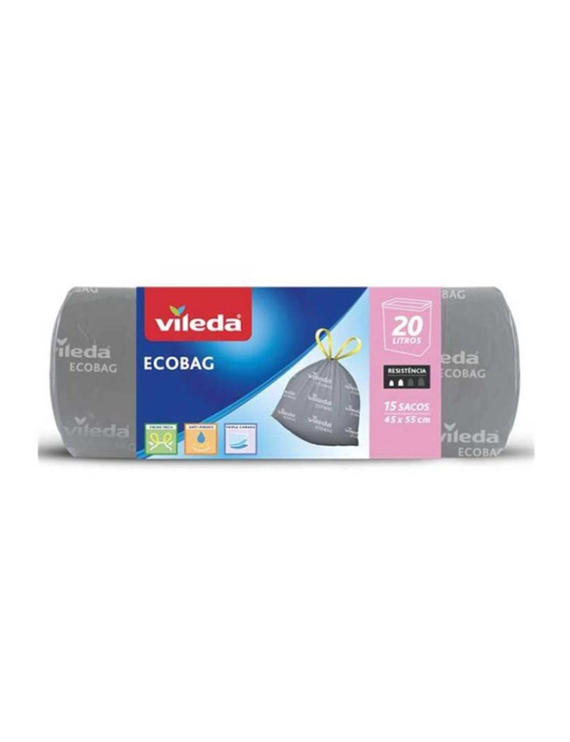 Vileda -  SACO LIXO SUPER + 20L (15 UN)