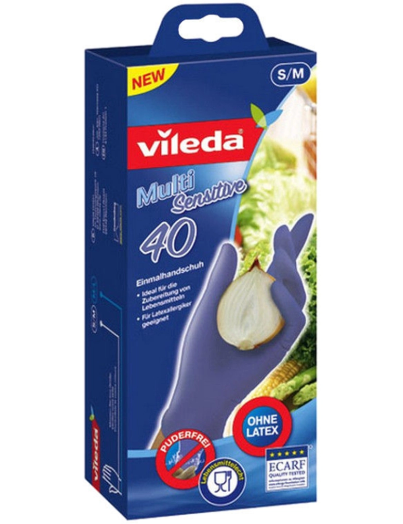 Vileda - Luvas Descartáveis Multisensitive 40Un P TU