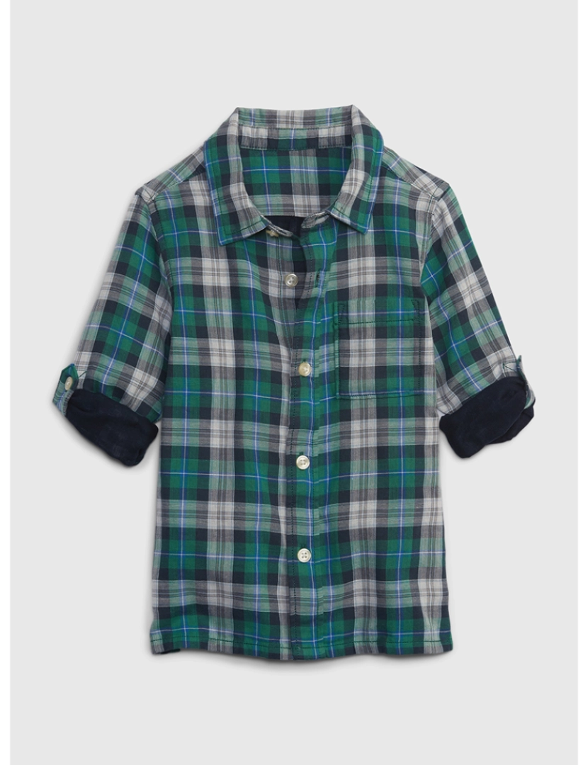 GAP - Camisa Manga Comprida Bebé Verde