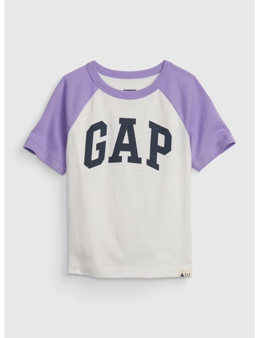 GAP - T-shirt Manga Curta Bebé Branco