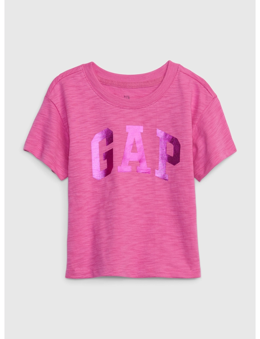 GAP - T-shirt Manga Curta Bebé Rosa