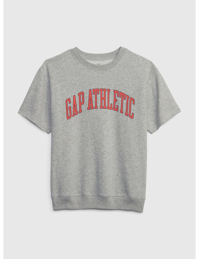 GAP - T-shirt Manga Curta Rapaz Cinza