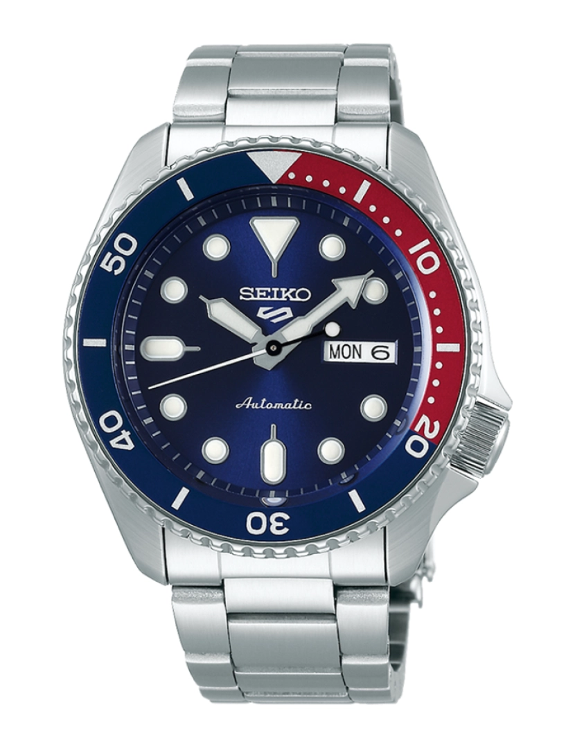 Seiko - Relógio de Homem Preateado e Azul