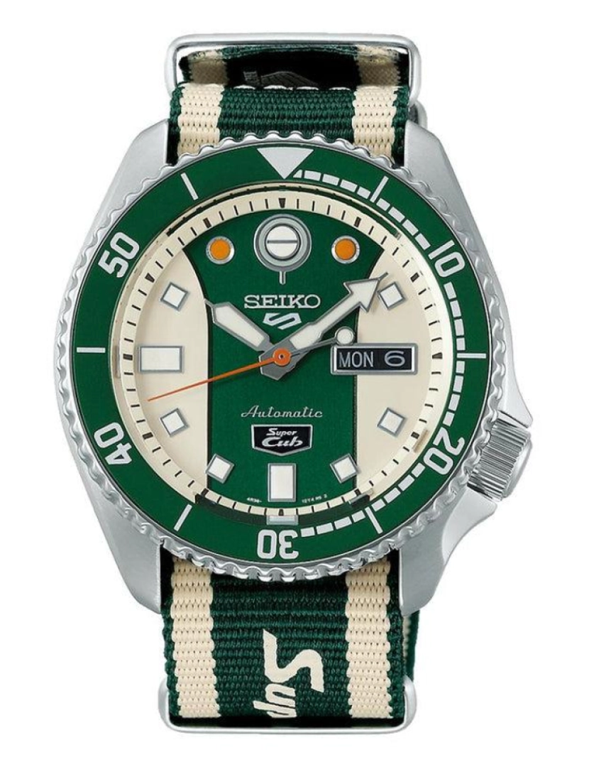 Seiko - Relógio de Homem Verde e Bege