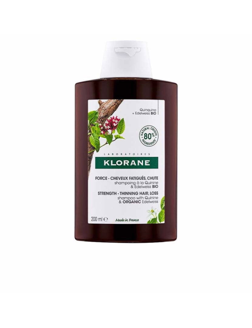 Klorane - A La Quinina Y Edelweiss Bio Champú Anticaída 200 Ml