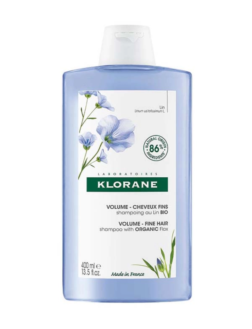 Klorane - Champô c/ Fibra Flax Volume 400Ml