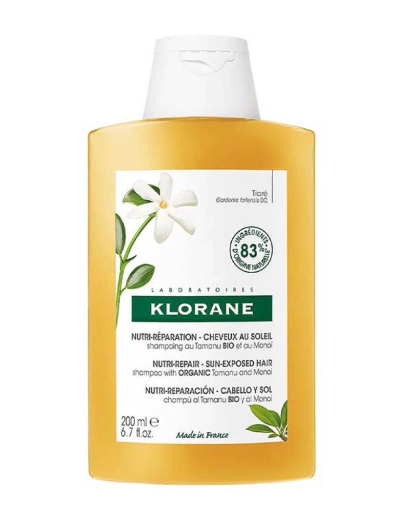 Klorane - Polysianes Monoï Y Tamanu Bio Champú Nutritivo 200 Ml