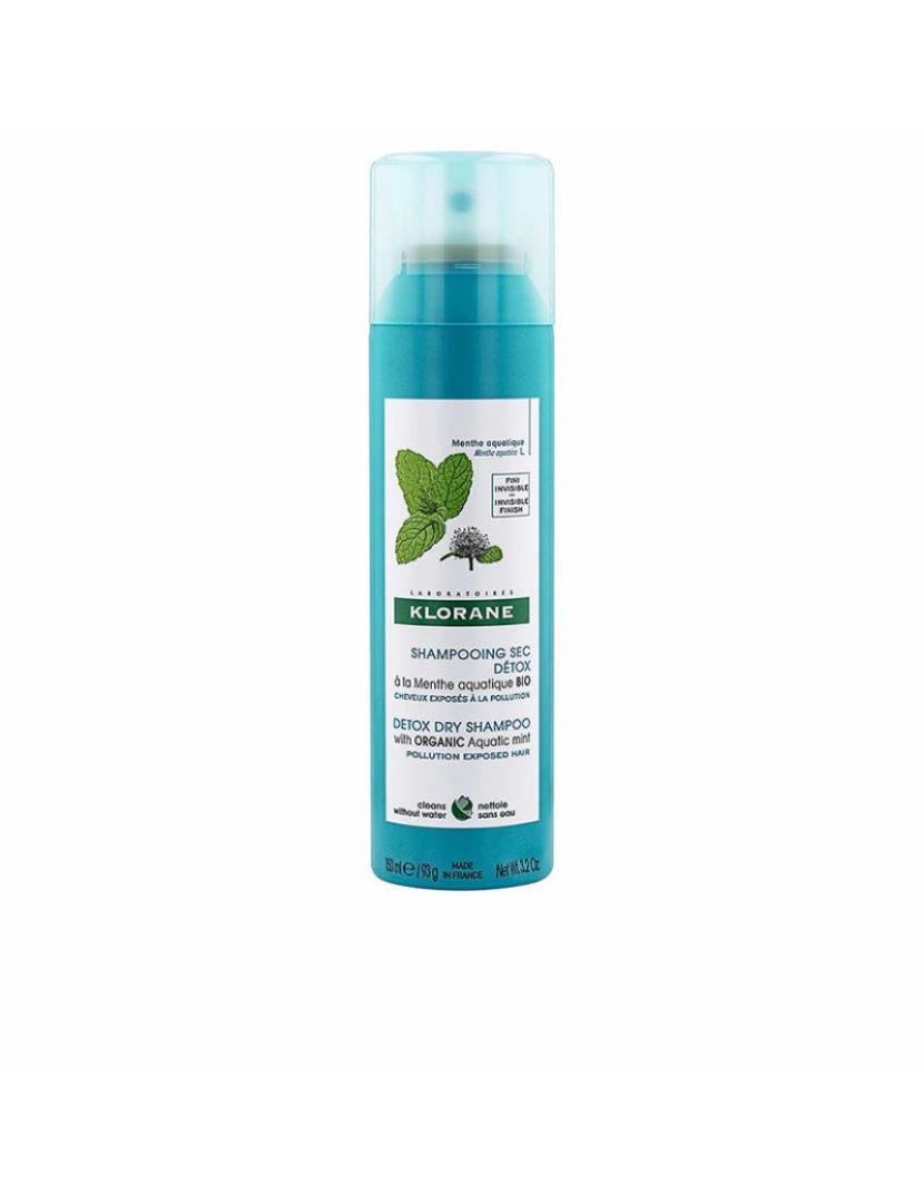 Klorane - Champô Seco Detox Com Menta Aquática 150 Ml