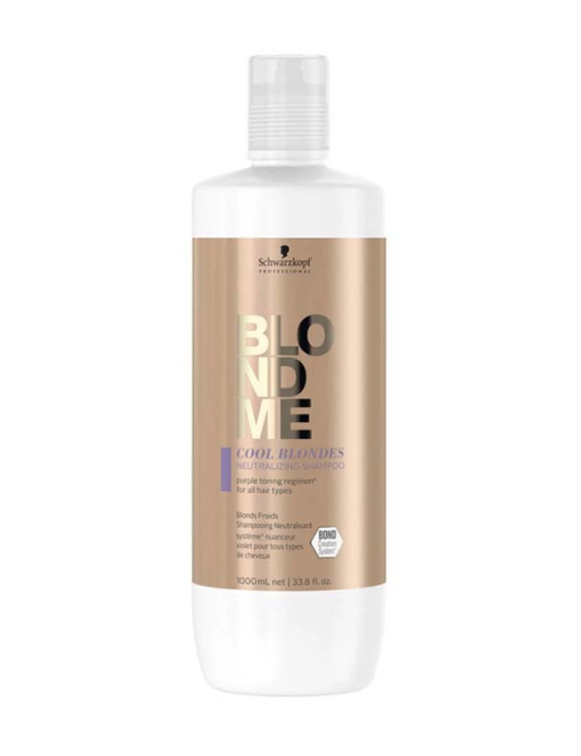 Schwarzkopf - Blondme Cool Blondes Neutralizing Champô 1000 Ml