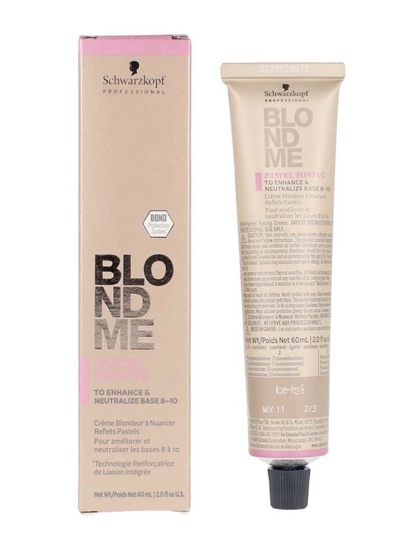 Schwarzkopf - Blondme Blonde Toning #Ice Irise 60 Ml