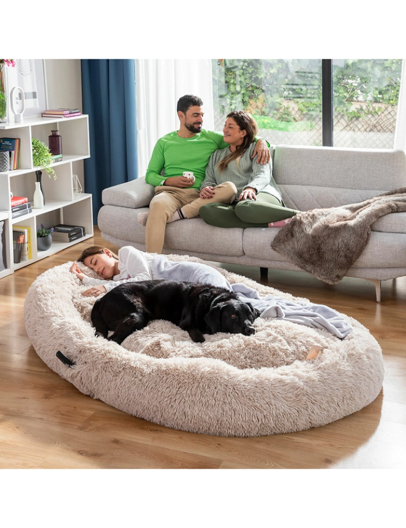 Innovagoods - Cama de Cães para Humanos | Human Dog Bed XXL InnovaGoods Beige