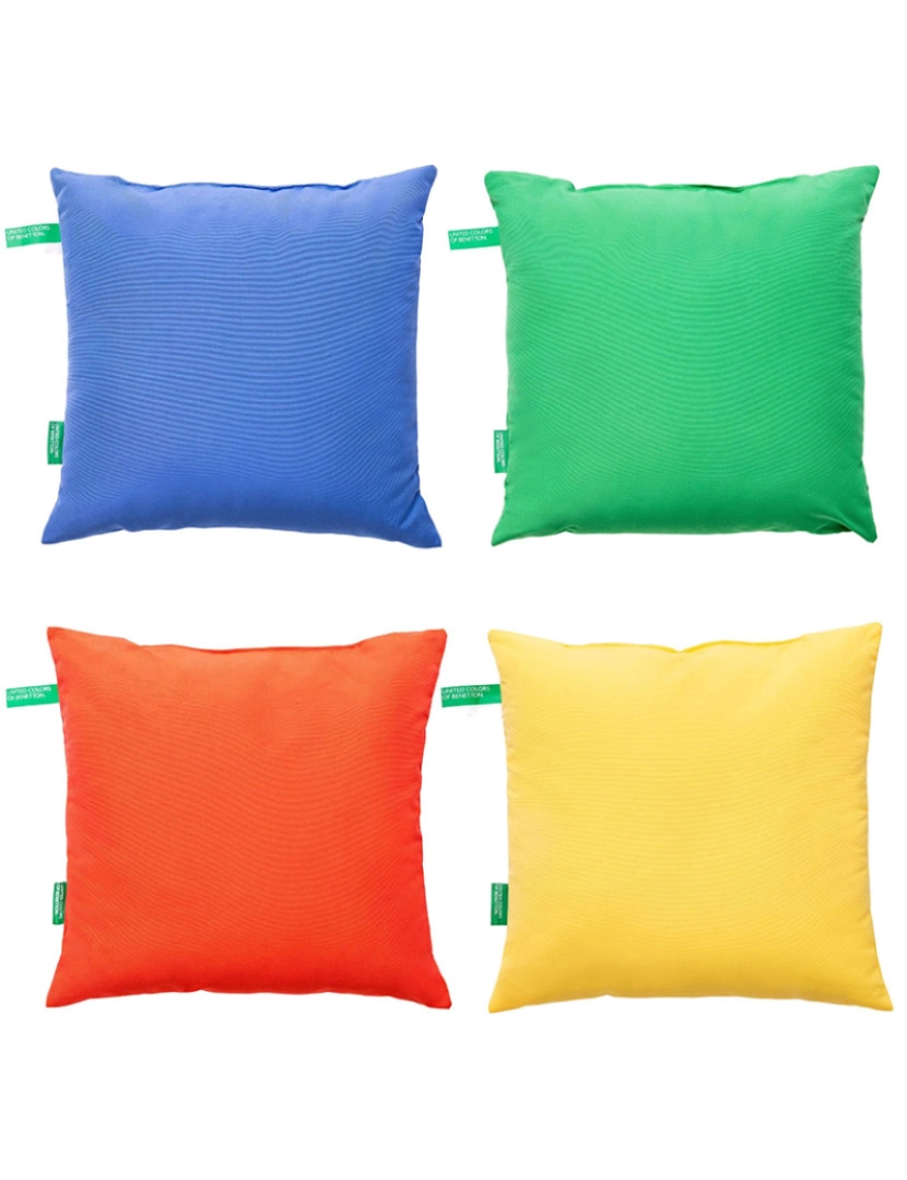 Benetton - Conjunto de 4 almofadas de 45x45cm.