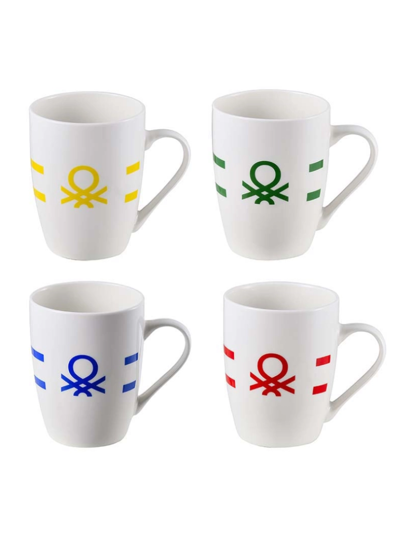 Benetton - 2 Tigelas Porcelana Com Logo