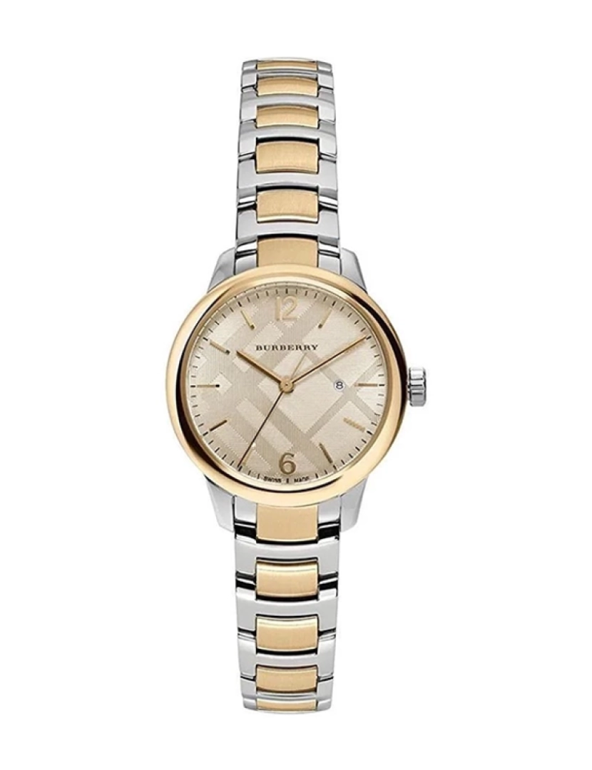 Burberry - Relógio de Senhora Prateado e Dourado 32mm