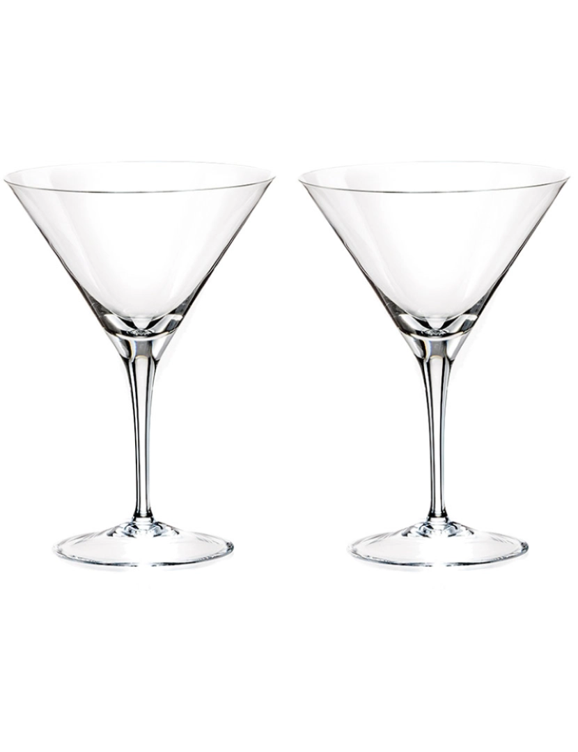 Bergner - Conjunto de 2 copos de coquetel coleção de barware de cristal de 35 cl