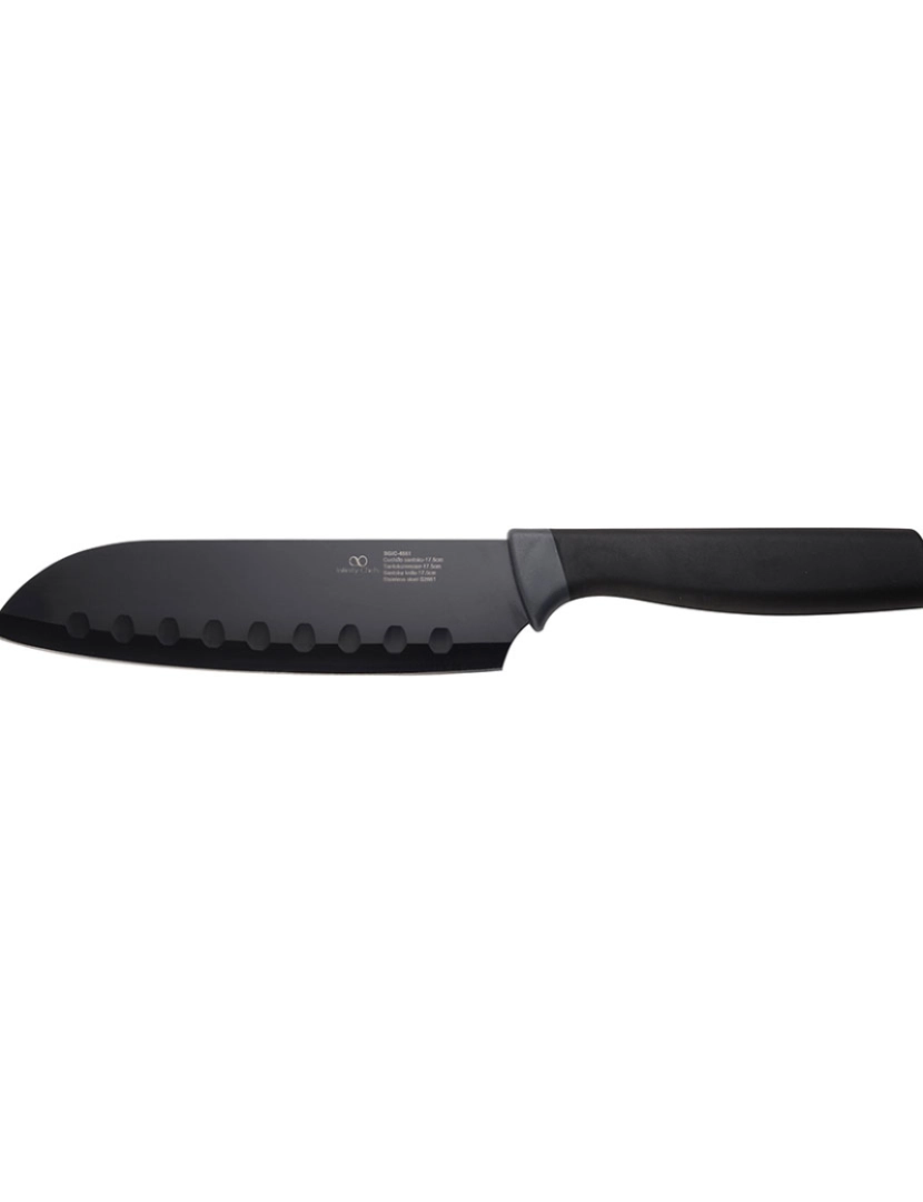 Bergner - Faca Santoku 17,5cm em aço inoxidável, coleção essência