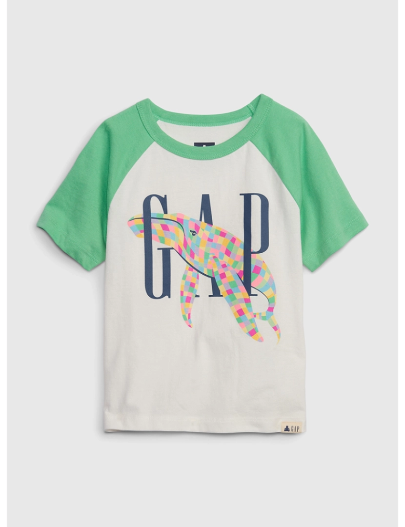 GAP - T-shirt Manga Curta Bebé Branco