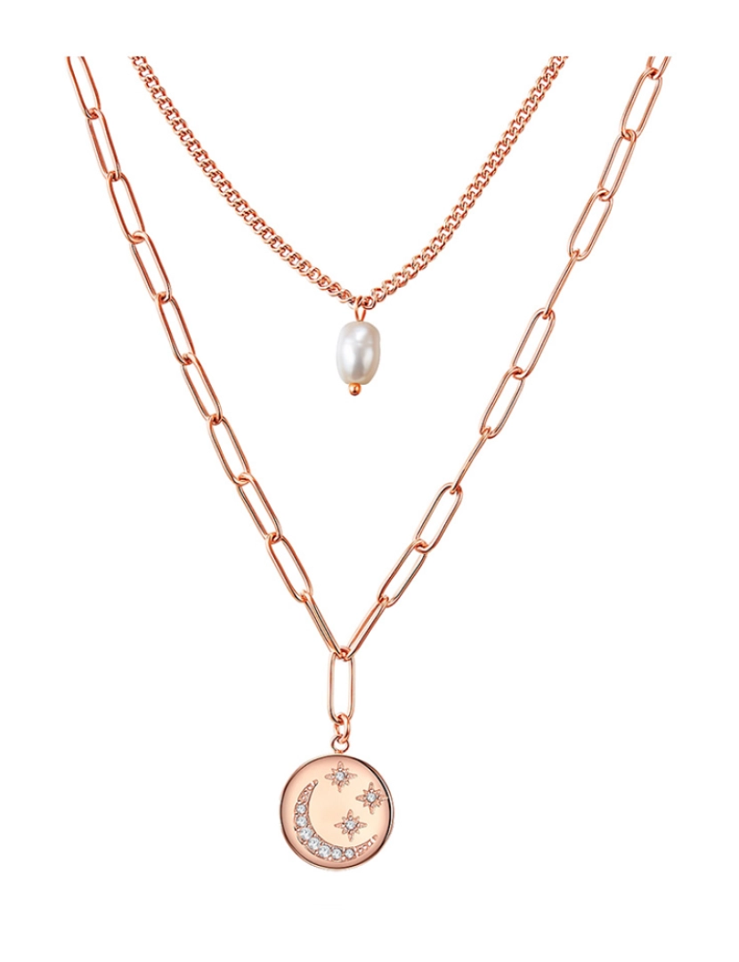 Valero Pearls - Colar Rose Gold c/ Pérolas