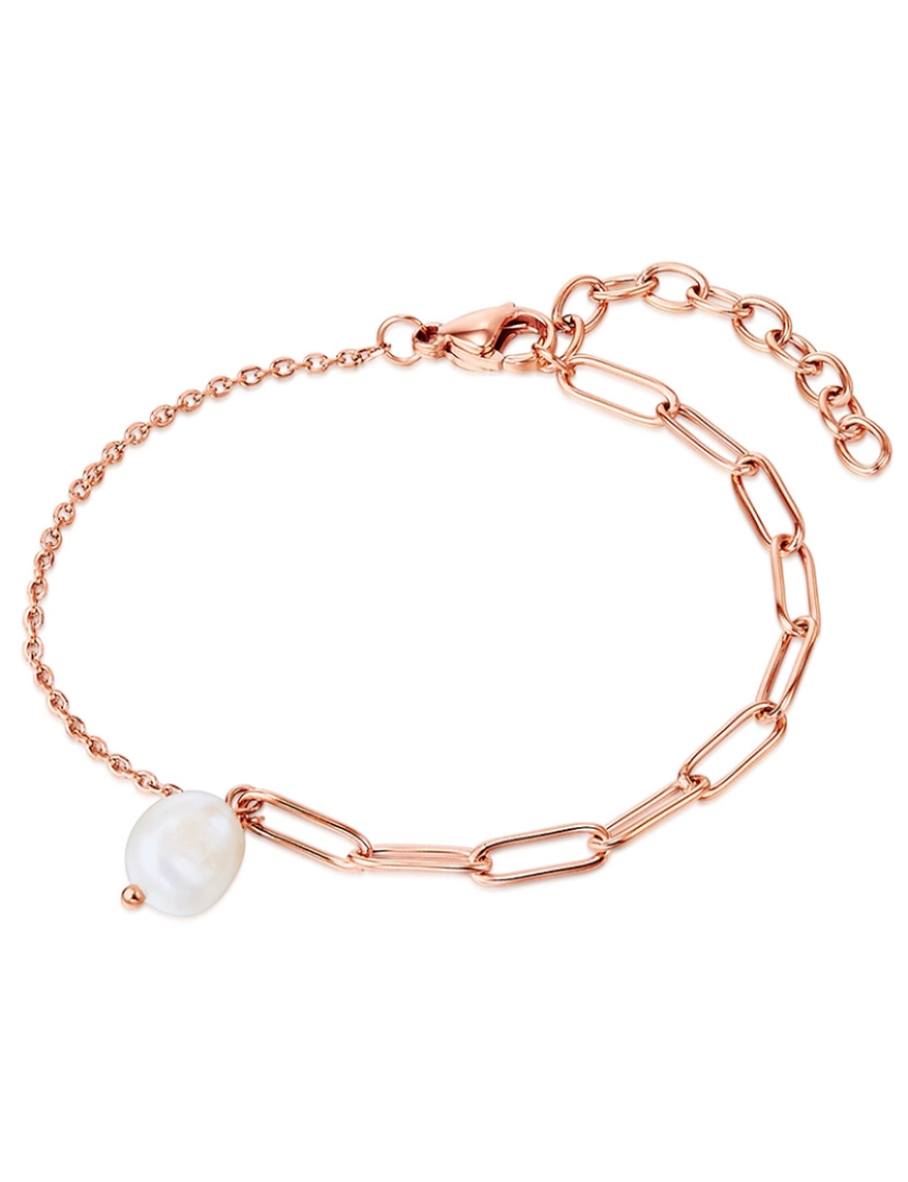 Valero Pearls - Bracelete Rose Gold c/ Pérolas