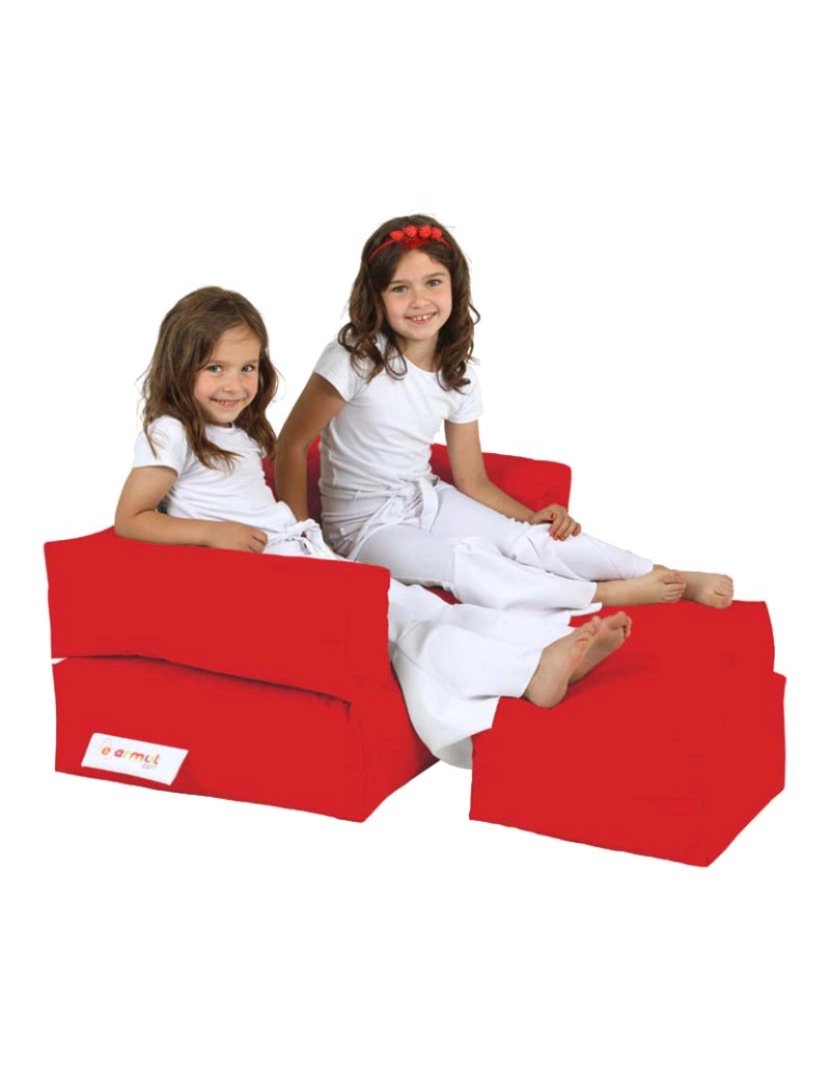 ASR - Pufe 2 Lugares Kids Vermelho