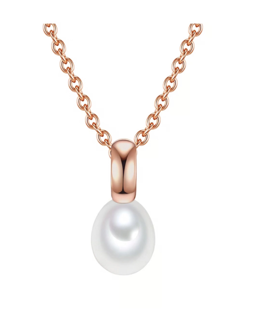 Valero Pearls - Colar com Pingente em Prata Rose