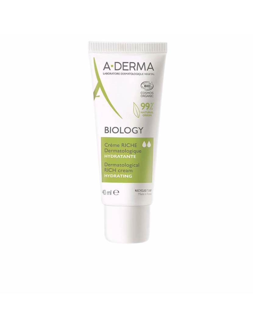 A-Derma - Creme de Rosto Hidratante Biology 40 ml