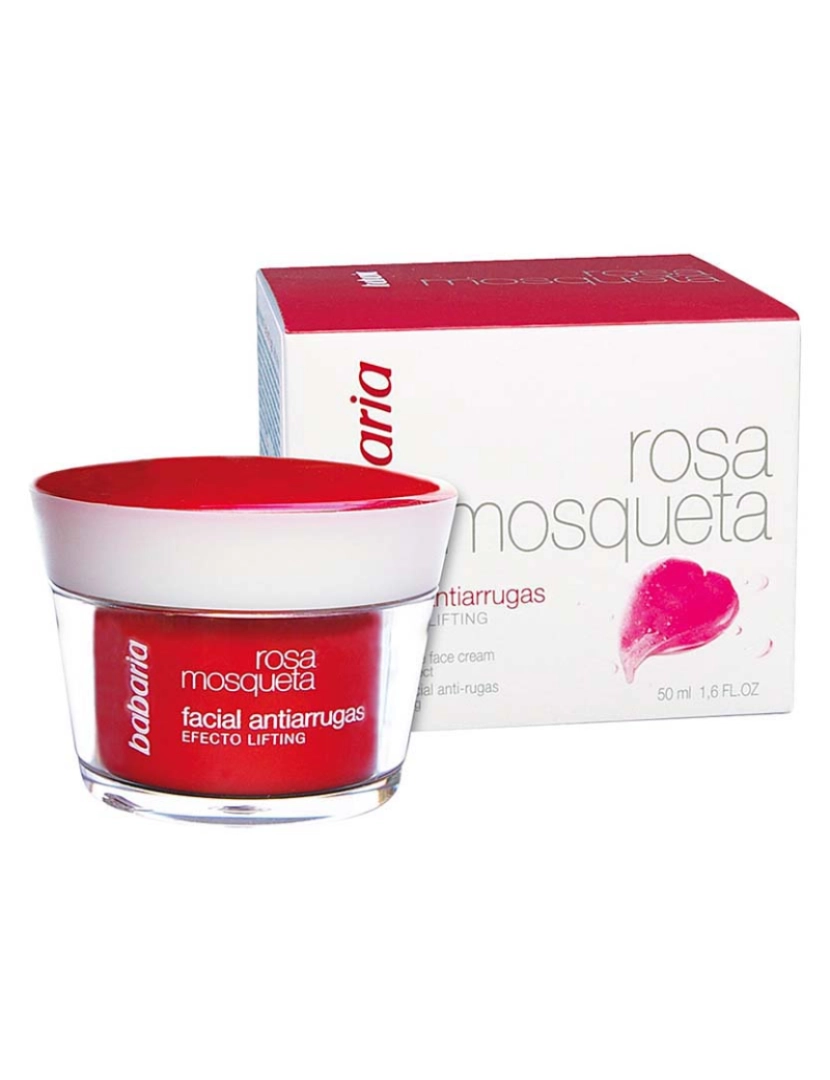 Babaria - Creme Facial Anti-Rugas Rosa Mosqueta 50ml