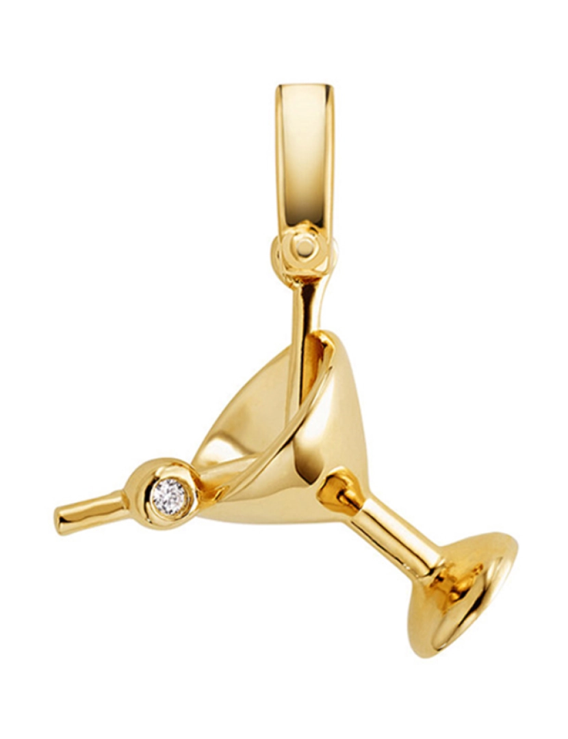 Michael Kors - Pendente Martini Charm Dourado